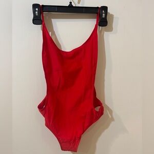 Red One-Piece Swimsuit